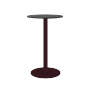 Burgundy Halo Bar Table